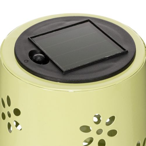 daiktų Saulės energija varomas LED stalinis šviestuvas su gėlių raštu, atmosferinis lauko apšvietimas, 28 cm