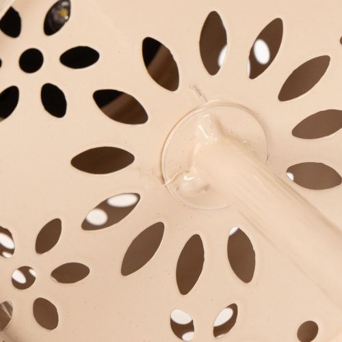 daiktų Stalinė lempa su gėlių raštu, maitinama saulės energija, romantiškam sodo apšvietimui, 28 cm