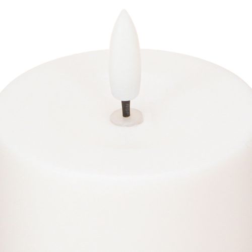 daiktų Saulės žvakė LED žvakė su laikmačiu Balta Šiltai balta Ø7cm H12.5cm