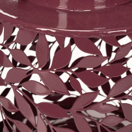 daiktų Žibintas su lapų motyvu, maitinamas saulės energija, atmosferiniam lauko apšvietimui, 25 cm