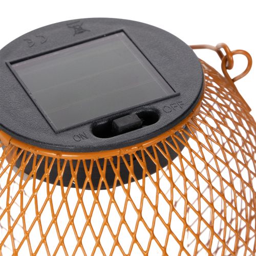 daiktų Saulės energija varomas LED žibintas atmosferiniam sodo apšvietimui, patrauklaus metalinio dizaino, 12 cm