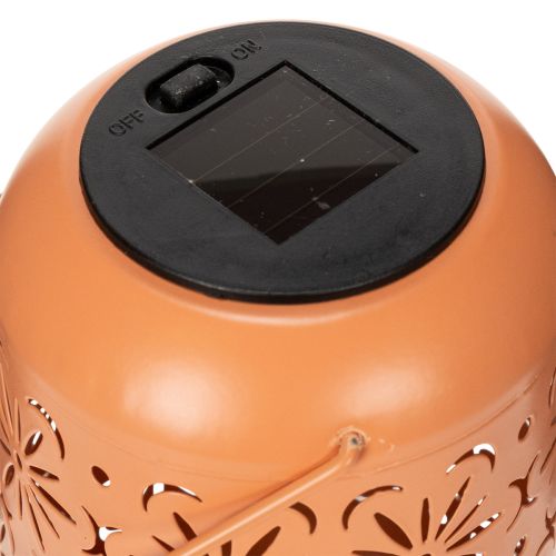 daiktų Saulės energija varomas žibintas su gėlių raštu romantiškiems vakarams sode, 26 cm