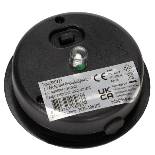 daiktų Saulės energija varomi lauko sodo žibintai su subtiliu raštu vasaros naktims, 22 cm, 3 vnt.