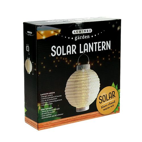 daiktų Žibintas LED su saulės baterija 20cm baltas