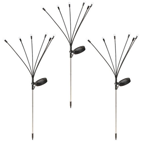 daiktų Saulės šviesos lauko LED strypinis šviestuvas šiltai baltas 70cm 3vnt
