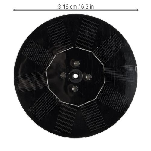 daiktų Saulės siurblys sodo tvenkiniams, plūduriuojantis dekoratyvinis vandens elementas su LED, 16 cm