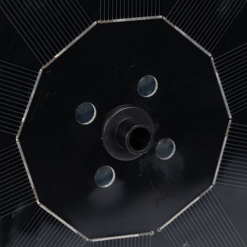 daiktų Saulės siurblys sodo tvenkiniams, plūduriuojantis dekoratyvinis vandens elementas su LED, 16 cm