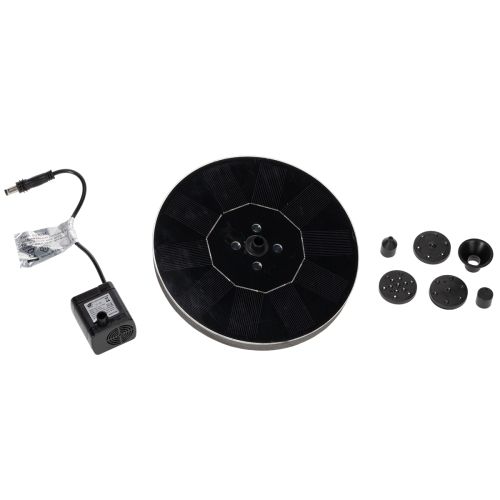 daiktų Saulės siurblys sodo tvenkiniams, plūduriuojantis dekoratyvinis vandens elementas su LED, 16 cm