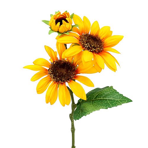 Floristik24 Saulėgrąžų dirbtinės gėlės Ø9cm geltonos L24cm 4vnt