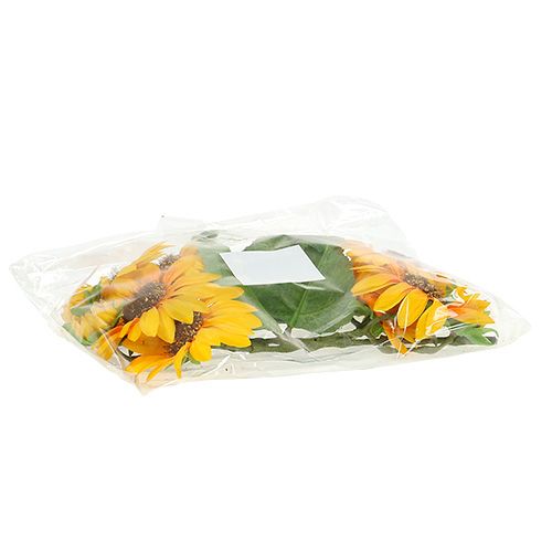 Floristik24 Saulėgrąžų dirbtinės gėlės Ø9cm geltonos L24cm 4vnt