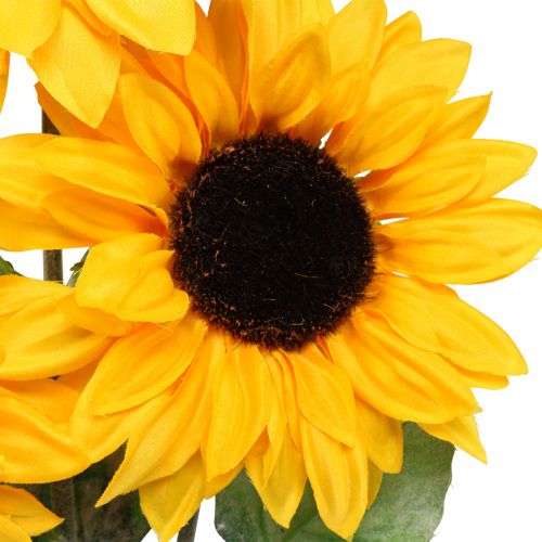 Floristik24 Dirbtiniai augalai, dirbtinės saulėgrąžos dirbtinės gėlės geltonos 74cm 3vnt