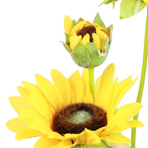 daiktų Dirbtiniai augalai dirbtiniai saulėgrąžos dirbtinės gėlės dekoracija geltona 64cm