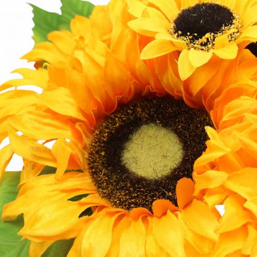 Floristik24 Dekoratyvinė saulėgrąžų puokštė geltona 30cm