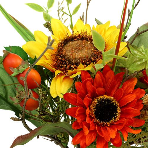 Floristik24 Saulėgrąžų puokštė geltona 24cm