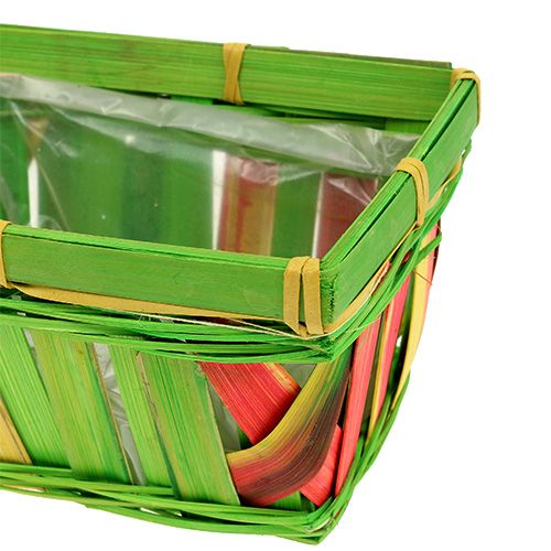 Floristik24 Spaldinis krepšelis kvadratinis įvairiaspalvis 15cm 12vnt