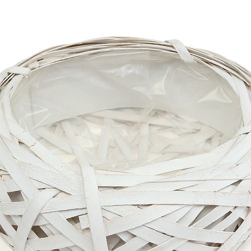 Floristik24 Drožlių padėklas sodinimui baltas Ø25cm H10cm