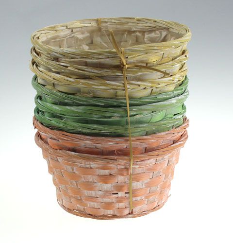 Floristik24 Skiedrų padėklas, apvalus, įvairiaspalvis, 8 vnt., Ø 20cm