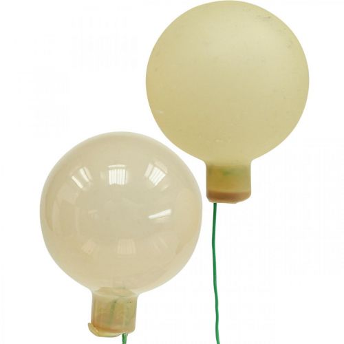 daiktų Mini Kalėdiniai kamuoliukai kremo mišinys matinis/blizgus Ø40mm 32 vnt