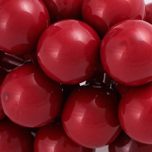 daiktų Veidrodinės uogos raudono stiklo kalėdiniai rutuliai Ø20mm 140 vnt