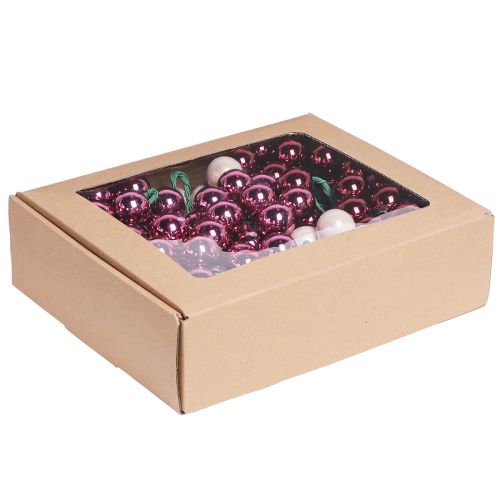 daiktų Veidrodinės uogos iš stiklo Uoga Pink Beige Ø25mm 140 vnt