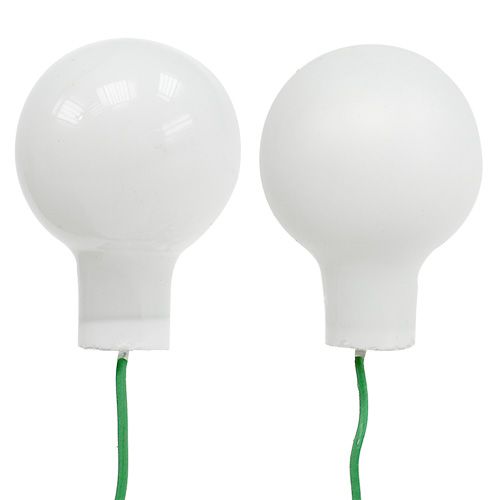 daiktų Veidrodinės uogos Ø2cm baltos matinės, blizgios 140 vnt