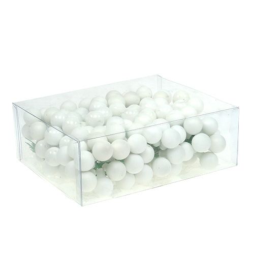 daiktų Veidrodinės uogos Ø2cm baltos matinės, blizgios 140 vnt