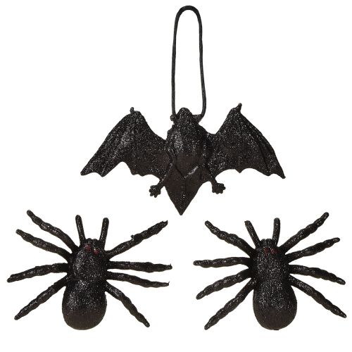 daiktų Vorų, šikšnosparnių figūrėlės juodos 10 cm, 14 cm 3 vnt.