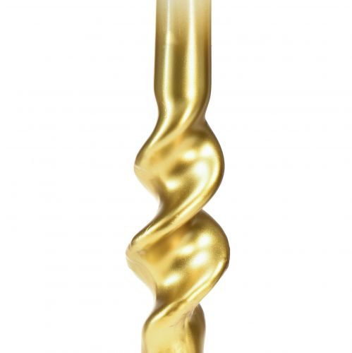daiktų Susuktos žvakės balto aukso spiralinės žvakės Ø2cm H30cm 2 vnt