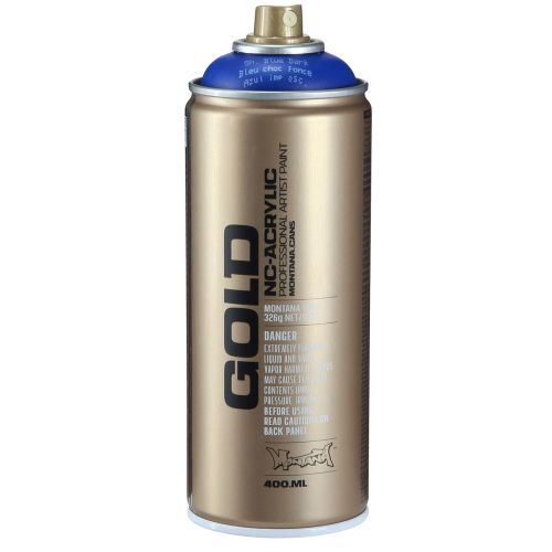 daiktų Purškiami dažai mėlynai matiniai Montana Gold dažų purškiklis 400ml
