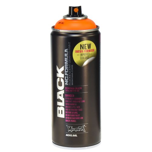 Purškiami dažai purškiami šviečiantys dažai oranžinis graffiti 400ml