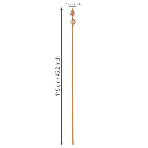daiktų Sodo kuolo grotelės sodo dekoravimui su dekoratyviniu elementu 115 cm