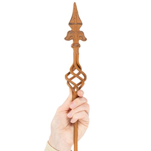 daiktų Sodo kuolo grotelės sodo dekoravimui su dekoratyviniu elementu 115 cm