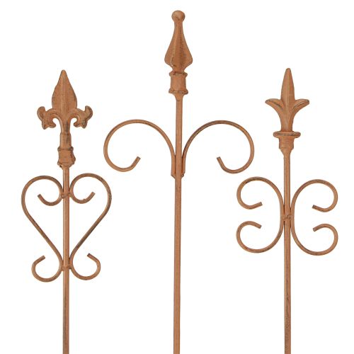 Floristik24 Vintage sodo dekoravimo lazdelė Edelrost puošmena Asorti 58cm 3vnt
