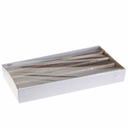 daiktų Kūginės žvakės vienspalvės varinės metalinės 34mm×240mm 4 vnt