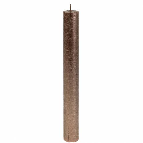 Žvakės per spalvotą varinį metalinį 34mm×240mm 4vnt