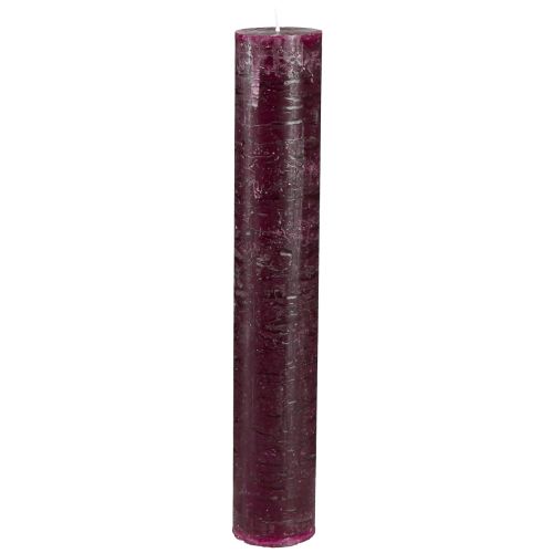 daiktų Kūginės žvakės vienspalvės žvakės bordo 50x300mm 4 vnt