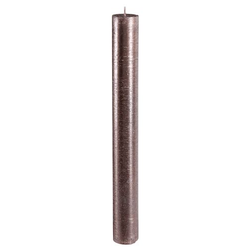 Floristik24 Kūginės žvakės vienspalvės vario lakuotos 34x300mm 4 vnt