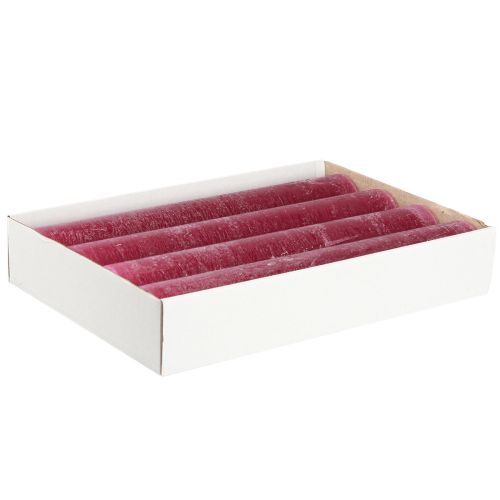 daiktų Kūginės žvakės vienspalvės žvakės Uoga 50x300mm 4 vnt