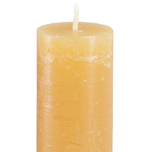 Floristik24 Kūginės žvakės vienspalvės medaus žvakės 34x240mm 4 vnt