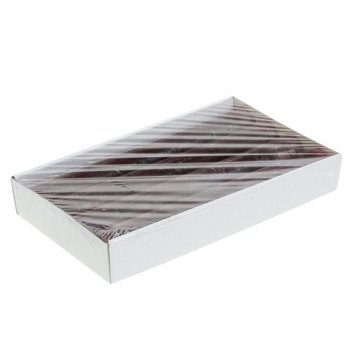 Floristik24 Kūginės žvakės vienspalvės bordo 34mm x 300mm 4 vnt
