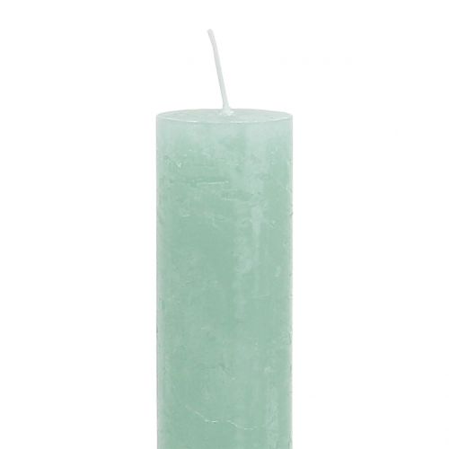 daiktų Kūginės žvakės vienspalvės šviesiai žalios 34mm x 300mm 4vnt