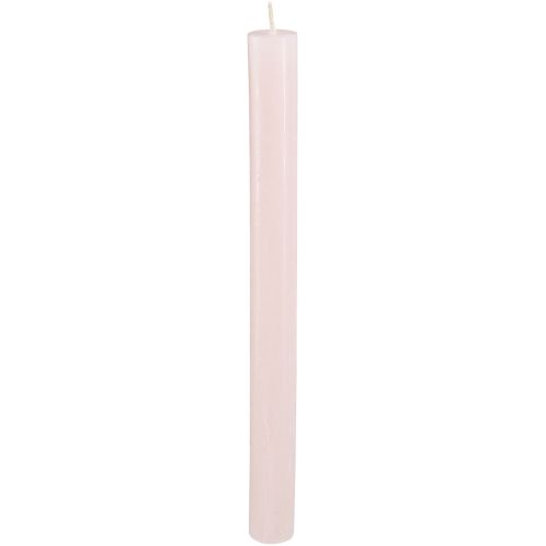 daiktų Žvakės lazdelės vienspalvės šviesiai rožinės žvakės rožinės 21×240mm 12 vnt