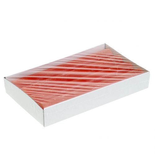 daiktų Kūginės žvakės vienspalvės oranžinės 34mm x 240mm 4 vnt