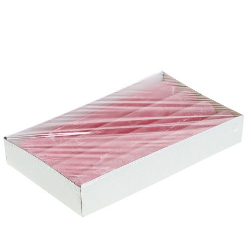 daiktų Žvakės lazdelės dažytos rožine spalva 34mm x 240mm 4 vnt