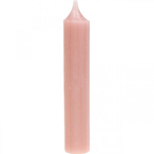 daiktų Strypų žvakės, trumpos, rožinės žvakės deko kilpai Ø21/110mm 6vnt.