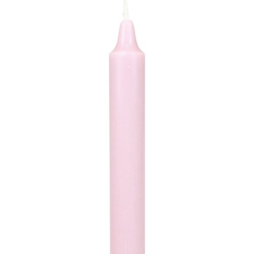 daiktų PURE kūginės žvakės Antikvarinės rožinės Wenzel žvakės rožinės spalvos 250/23mm 4vnt