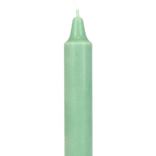 daiktų PURE kūginės žvakės žalios smaragdinės Wenzel žvakės 250/23mm 4vnt