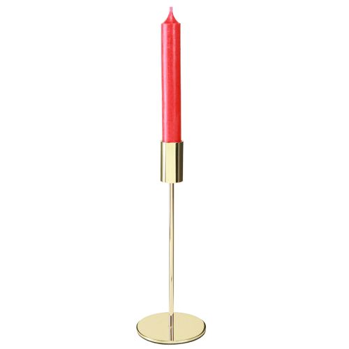 daiktų Aukso spalvos metalinė žvakidė, moderni, 21,5 cm, 4 vnt.