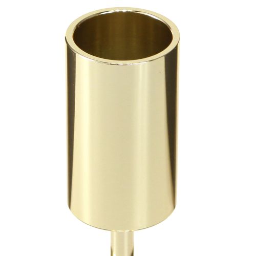 daiktų Aukso spalvos metalinė žvakidė, moderni, 21,5 cm, 4 vnt.