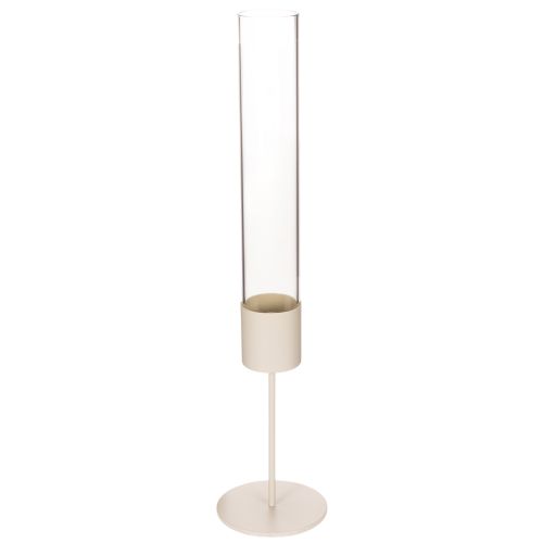 Modernus 45 cm stiklinis cilindrinis žvakidis pirkti | Floristik24.lt